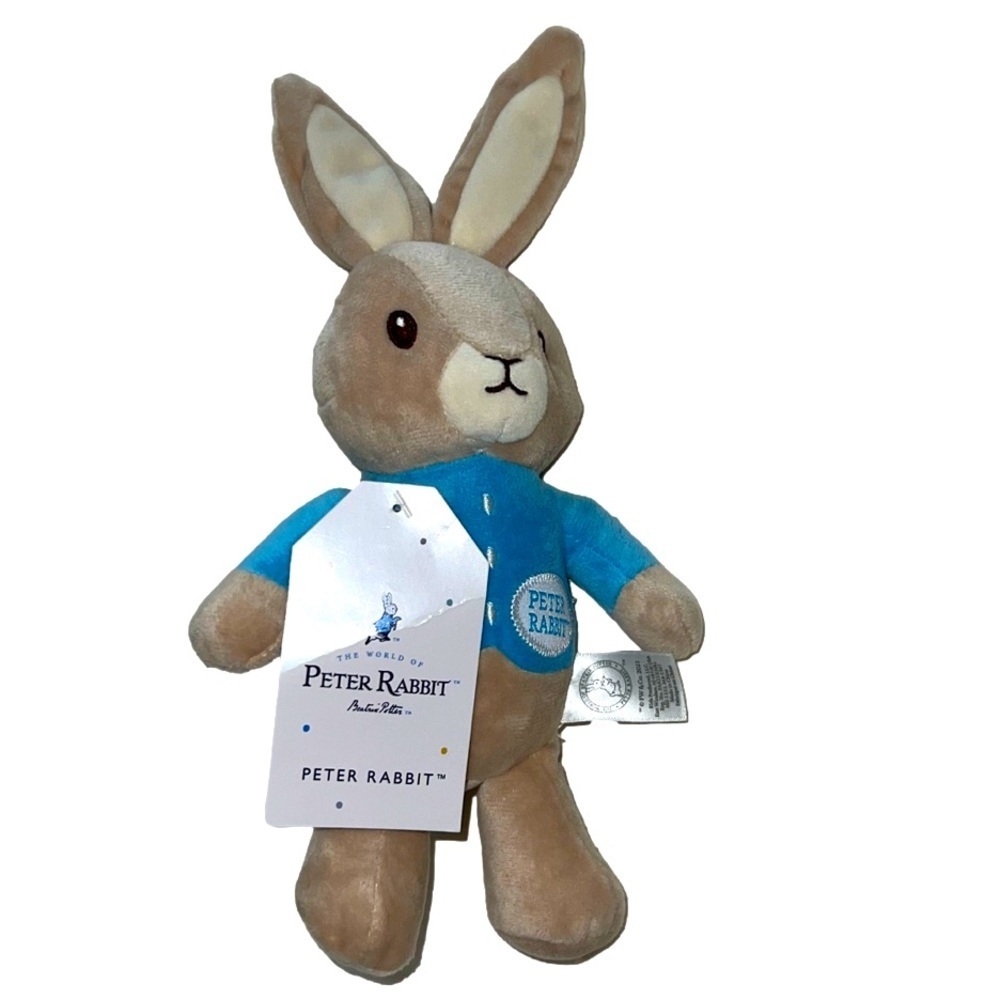 NWT Peter Rabbit stuffed toy stitched face appropriate for babies / toddlers
